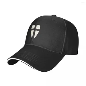 Bollkåpor Teutonic Knights Cross Shield Baseball Cap Dad Hat Fashionabla Black Hats Man Women's