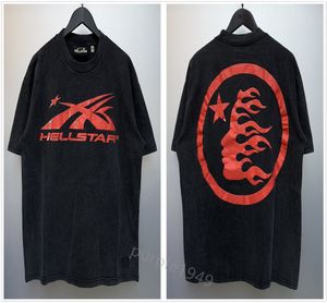 Mens TShirts hellstar shirt t shirt graphic tee mens designer shirts clothes hipster washed fabric street graffiti Lettering foil print vintage summer c E1RP