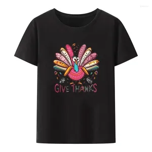 Men's T Shirts NG 2024 Fun Cartoon Unisex-streetwear Thanksgiving Smeared Turkey Unique Printed T-shirt Casual Sports