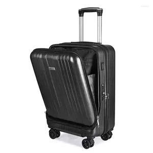 Koffer Reisekoffer Kabinenrollgepäck mit Laptoptasche Damen Trolley Lade USB Herren gehobene Business-Box