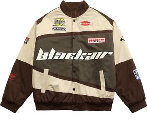 Aelfric Eden Мужская мотоциклетная куртка Blackair Moto Varsity Бейсбольная куртка Женские винтажные пальто