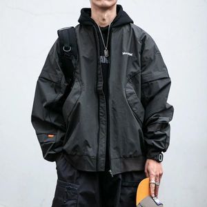 Męskie kurtki Mężczyźni Ubrania japońska streetwear workowate mundurek baseballowy harajuku zwyczajny płaszcz Spring Korean Outdoor Vintage Kurtka wysokiej jakości wysokiej jakości