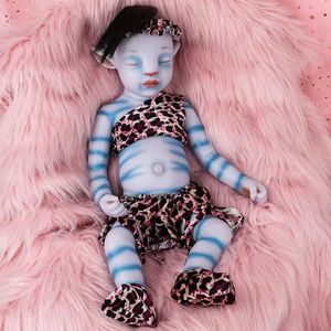 21 inç Gece Işık Avatar Gerçekçi Yeniden doğmuş bebek bebekleri erkek ve kızlar tam vinil yıkanabilir canlı lol oyuncaklar çocuklar için hediye 231229