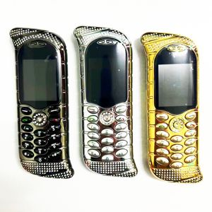 Разблокированный сотовый телефон из нержавеющей стали с алмазной кожей, роскошный деловой классический металлический GSM-камера с двумя SIM-картами, Bluetooth, FM, Mp3, мобильный телефон, бесплатный чехол