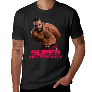 Herren T-Shirts Jorge Masvidal Super Necessary T-Shirt Shirt Mann Vintage Kleidung Niedliche Herren