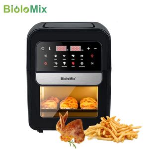 BioloMix Multifunctional 7L Air Fryer without oil electric oven Dehydrator Convection Oven Touch Screen Presets Fry Roast 231229