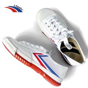 Sapatos de vestido Dafu Original Sneaker Artes Marciais Taichi Wushu Todo Branco 501 230630