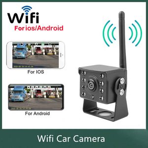 Bil dvr WiFi bakifrån Backup-kamera för buss Husvagn Lastbil Trailer Support iphone Android-enheter Monito Dropship 1224VHKD230701
