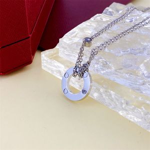 gold chain womens necklace designer initial man chain Silver Plate lover fashion jewelry accessory personalized Christmas crystal necklaces