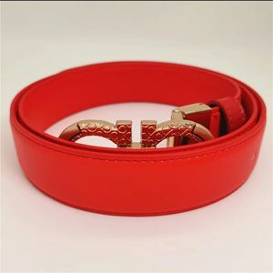 Ceinture de créateur pour hommes et femmes de haute qualité, grande boucle dorée, ceinture de mode en cuir, sangle classique de 3,8 cm de large, sans boîte