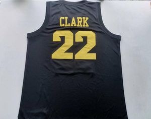 Koszykówka uniwersytecka nosi fizyczne zdjęcia Iowa Hawkeyes 22 Caitlin Clark Black Men Młodzież Kobiety w stylu liceum S-5xl lub dowolne nazwisko i koszulka numer
