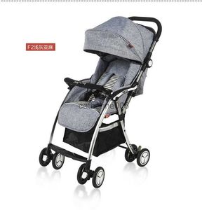 Passeggino ad alto paesaggio F2 Lega di alluminio portatile Carrello a quattro ruote Accessori per passeggino a tre pieghe L230625