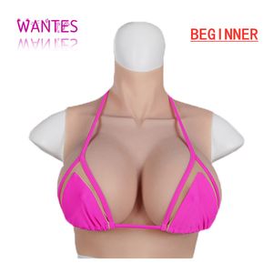 Breast Form WANTES Crossdress for Men Beginner Fake Silicone Breast Forms Huge Boob A B C D E G H Cup Transgender Drag Queen Shemale Cosplay 230630