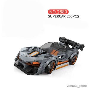 Blocks Speed ​​Champions Nowe pojazdy miejskie Super Racers Model Building Bluks Zabawki Kid Kit samochodowy Technologia R230701