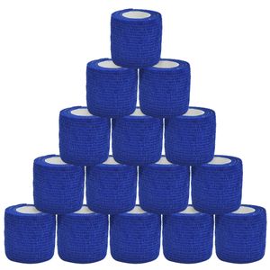 Tattoo Grips sport blu scuro Elastic Tattoo Grip Bandage Wraps Nastri in tessuto non tessuto Impermeabile autoadesivo Protezione delle dita Accessori per tatuaggi 230701