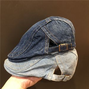 2022 Estate Cowboy Beret Cappelli per Donna Uomo Retro College Denim Berretti Newsboy Caps Moda Primavera Autunno Inverno Cappello Visiere