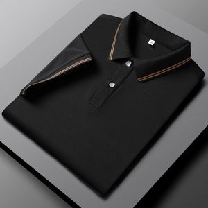 Мужская половая рубашка Polos Business Casual Color Color Slim Fit Tshirt Summer Fashion Brand одежда 230630