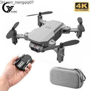 Electric/RC Aircraft Mini Drone 4K 1080P HD Camera WiFi Fpv Air Pressure Altitude Hold Black And Gray Foldable Quadcopter RC Dron Toy 220215 Z230701