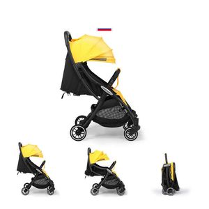 Passeggiatori# 2023 Nuovo viaggio per passeggini per bambini leggero trasporto portatile Pram Pram Pram Pusthair per il neonato L230625 Q240429