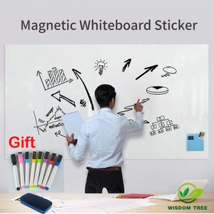 Whiteboards Whiteboard Soft Magnetic Wall Sticker Erasable Memo Message Drawing Board for Home Office School Teaching Bulletin Board