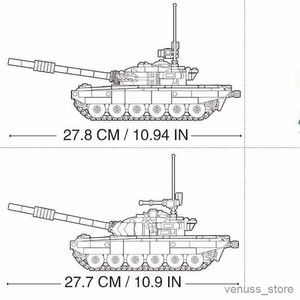 Blocos em tanques pesados, veículo principal, modelo de caminhão, blocos de construção, conjuntos de guerra mundial, batalha R230701