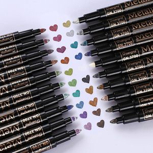 Markers GN 12/20 color new generation metallic color paint marker pen student art painting soft head hard head felt pen art stationery