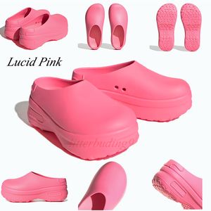 Designers Slippers Clog Sandals Women Adiform Loafers Stan Mule Smith Platform Lucid Lemon Silver Green Slides Branded jelly rain Shoes