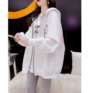 Women's Hoodies cotton Fashion Women Autumn Winter Trendy Hooded Jackets Ears Plush Hoodie Design Sense Cardigan Zipper Coat