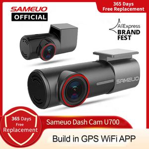 Car DVR Dash Cam Передняя и задняя часть 1944P DVR Camera Dash Video Recorder Dashcam Night Vision App 24H парковочная камера для Carshkd230701