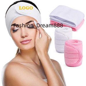 Spa ansiktsförsörjning Microfiber Yoga Makeup Hair Band Washable Cosmetic Bath Shower Soft Fabric Spa pannband