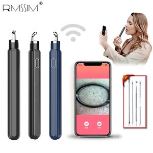 Rengöringsverktyg Tillbehör Visual Blackhead Remover Nose Black Head Dot Removal Pen Mini Camera Ctor Pimples Stöd Android PC 230701