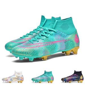 Safety Shoes Men's Soccer Shoes Society Anti Slip Football Boots Kids Boy Long Spikes Studded Boots Large Size Ag Tf Drop Store 230630
