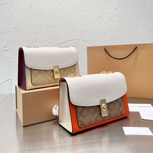 Coleção Clássica Corrente de Compras Cadeia de Compras Camellia Couro Feminino Coac Lane Parker Bolsas com Alça Diária Bolsa de Ombro Presente Especial Bolsa Hobos 23x6x14cm