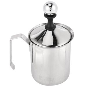 Verktyg Manual Milk French Press Coffee Maker Rostfritt stål Handpump Mjölkskummskum