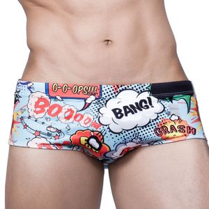 Costumi da bagno da uomo Uomo Nuoto Stampa esplosiva Moda Boxer Trunks Sexy Pantaloncini da spiaggia ad angolo piatto Costume da bagno 230630