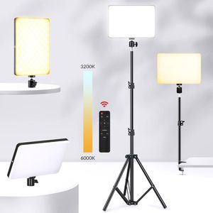 Malzeme Dimmable LED Video Işık Paneli AB Fiş 27005700K Tiktok için Fotoğraf Aydınlatma Canlı Akış Fotoğraf Stüdyosu Dolgu Lambası Üç Renk