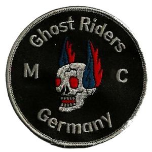 HOCHWERTIGE GHOST RIDERS SKULLS PATCH BIKER MOTORRAD CLUB WESTE OUTLAW COOL BIKER MC JACKE PUNK IRON ON PATCH 214e