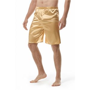 Мужские брюки 2023 Мужская одежда для сна Короткие штаны для сна Однотонная шелковая пижама для пижамы Мужская пижама 230630