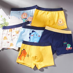 Underbyxor Cotton Kids Boys Boxer Underbyxor Big Childrens Trosor Mysiga barns underkläder Mid Small Baby Panty Boy Shorts Packing 4st 230630