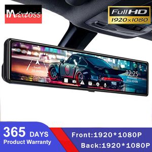 Car dvr Dvr Mirror Dash Cam Dual Lens Dashcam Camera Full Hd 1080P Drive Recorder Stream Media Rear View IPS Screen MirrorHKD230701