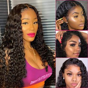 Curly Lace Front Wig HDTransparent Lace Wigs For Women Human Hair Wigs Lace Closure Wig Deep Curly Human Hair Wig