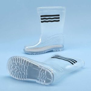 Sneakers Child Boys Girls Rainboots barn Transparent vattentäta regnskor Studenter Barn Baby Toddler Rain Boots Icke-halkstorlek 24-32HKD230701