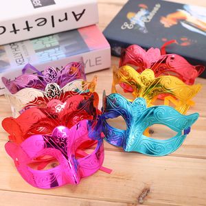 Máscaras de festa Borboleta Meia máscara facial Fofa Brilhante Criança Menina Role Play Masquerade Adereços Cosplay Decorações de baile de Halloween 230630