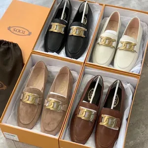 Desinger Schuhe Damen Freizeitkleid Sneaker echtes Leder Mokassin Gommino Damen Slip-On Tod Schuhe Damen Sandale Sippers Hohe Qualität Diego Della Valle große Größe