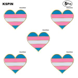 Transgender Pride Brosches Lapel Pin Flag Badge Brosch Pins Badges 5pcs273U