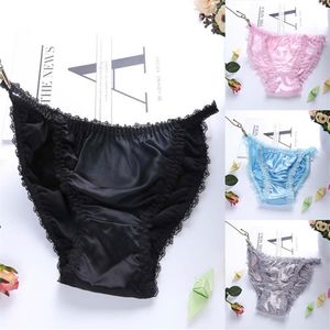 Women's Panties Sexy Woman Silk Seamless Satin Briefs Underpants Lady's Plus Size Ladies Knickers Brief Underwear302u