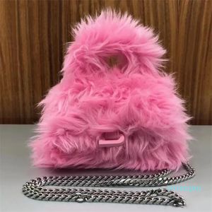 Designer Winter Furry The Tote Bag Luxury Women Fashion Borsa a tracolla Teddy Soft Plush Crossbody Bags Mini borsa femminile