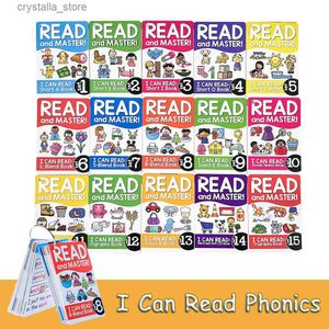 Aprenda inglês Phonics Flash Cards Brinquedos educativos e de aprendizado para bebês e crianças Auxiliares de ensino para crianças Aprendizagem de palavras em inglês L230518