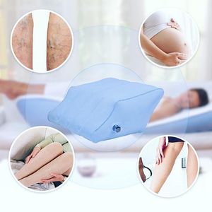 Kuddar 1st Portable Ierable Elevation Wedge Leg Foot Pillow For Sleeping Knee Support Kudde mellan benen med Iator Pump