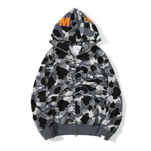 Mens Hoodies Sweatshirts Hoodie Mens Designer Full Zip Up Shark Hoodies For Woman Black Camouflage Jacket Yellow Hoody Hooded Sweatshirt Man Womens Swea J230701